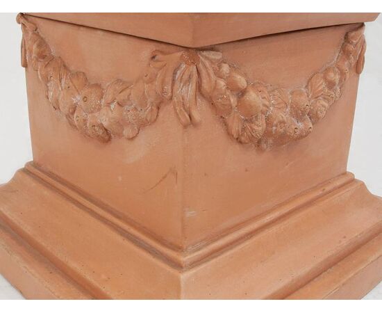 Tuscan terracotta base/column - n.2048