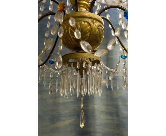 Large Genoese Chandelier from the 18th century - O/5994