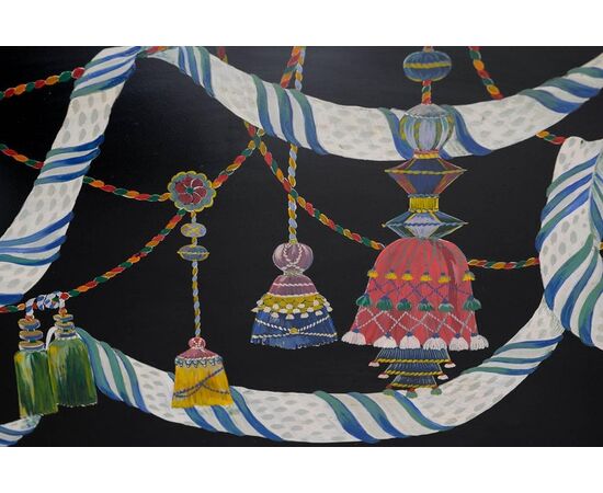 Italian hand-painted tray: for wall or table stand - O/327