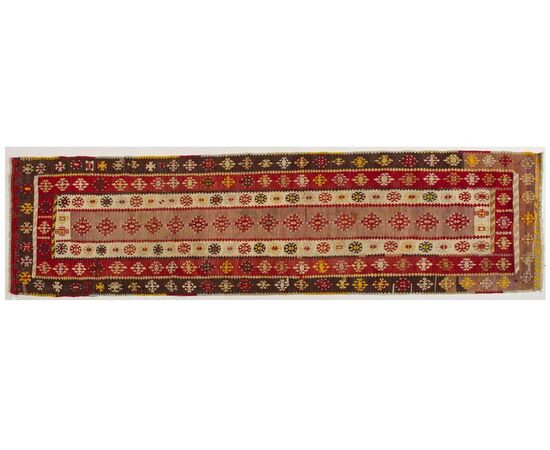 Antique Turkish Kilim Keissary Runner - n.1032