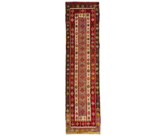 Antique Turkish Kilim Keissary Runner - n.1032