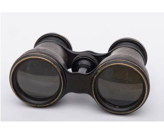 Antique French ISELI binoculars with case - O/2941