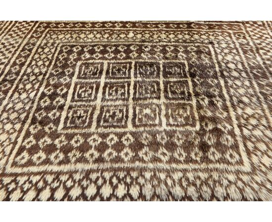 Rare GASHGAI (KASHKAI) rug with undyed wool - n.1291