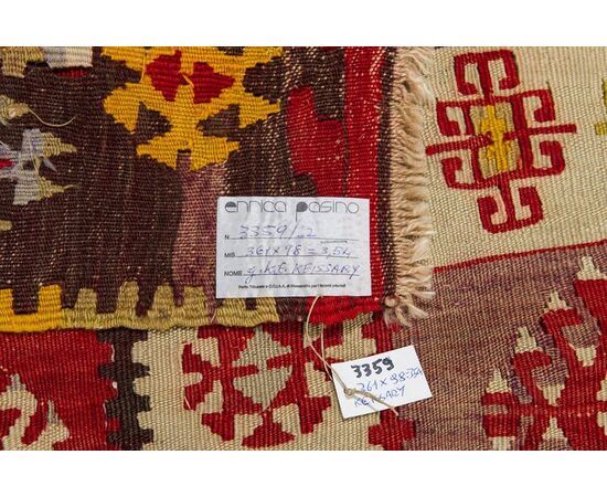 Antique Turkish Kilim Keissary Runner - n.1032