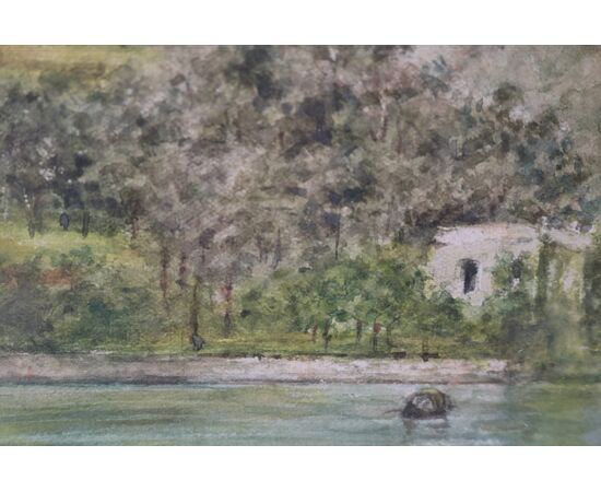 Painting, "Lake Como"