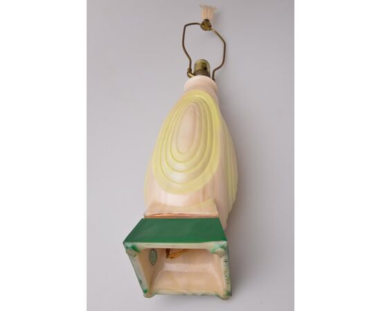 Pair of rare Murano opaline lamps from the 30s - O/5576