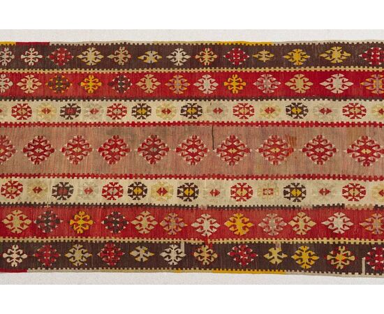 Antique Turkish Kilim Keissary Runner - n.1032