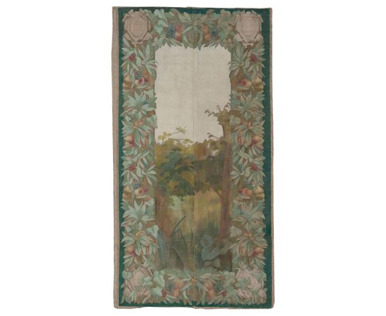 Antique French painted tapestry "Grass Juice" - O/4795