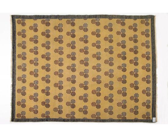Rare Chinese NING-XIA carpet with Cintamani pattern - no. 761