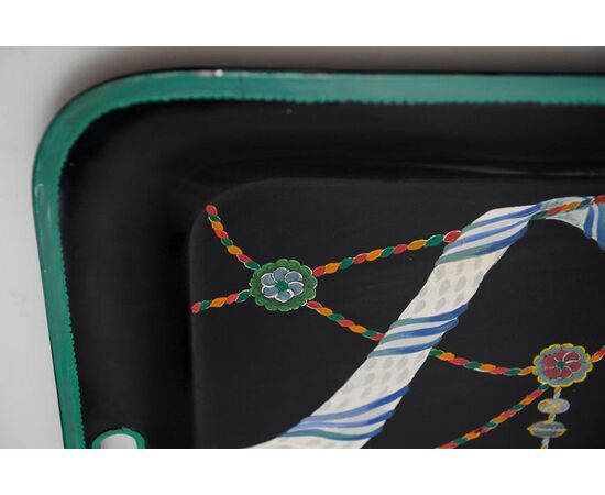 Italian hand-painted tray: for wall or table stand - O/327