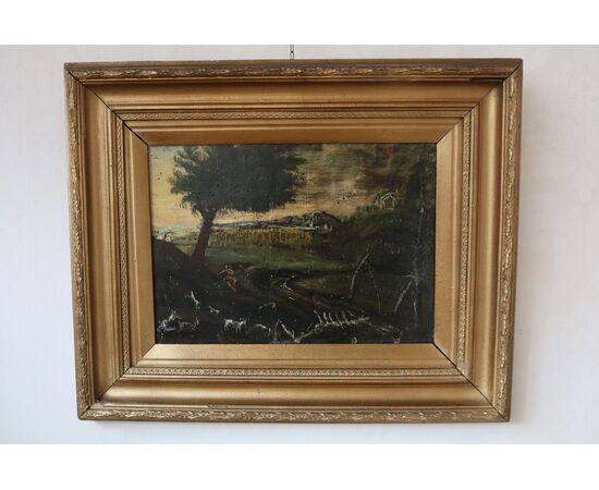 Painting, "Shepherd Boy with Herds"