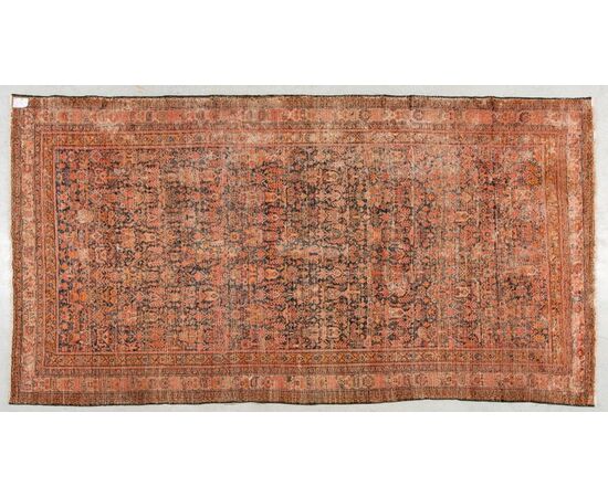 Antique large Persian MALAYER carpet with rare "zellol-soltan" design (727 c.p.)