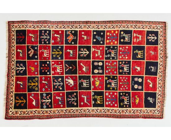 Old Iranian GABBEH carpet - nr. 1362 -