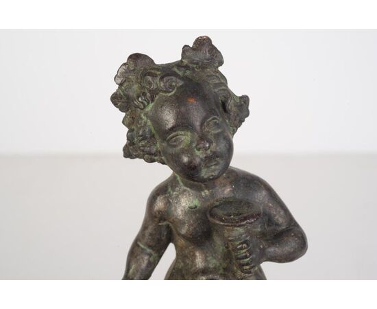 Frontalino in bronzo per camino con putti - O/ 3592