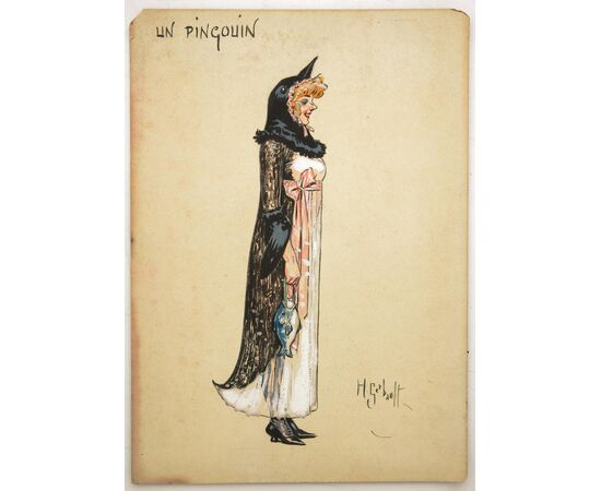Series of antique drawings for the Moulin Rouge - ST/593