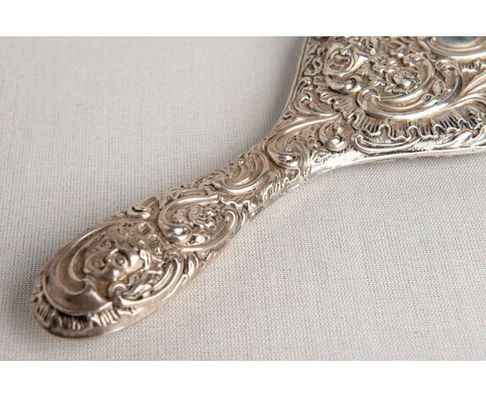 Late 19th-century English silver mirror - A/2115