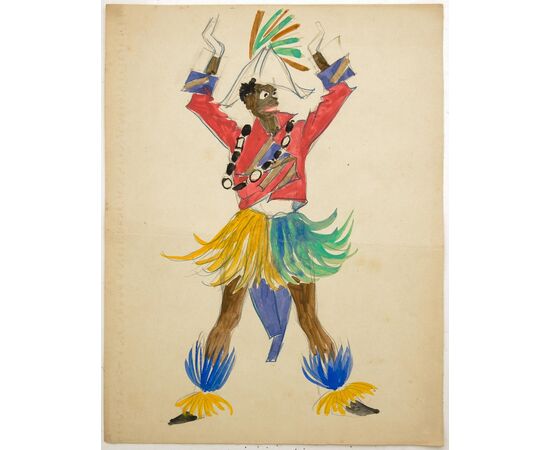 Series of antique drawings for the Moulin Rouge - ST/593