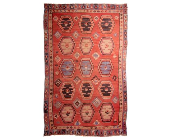 Grande Kilim Turco SIVAS di vecchia manifattura - n.451