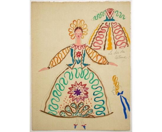 Series of antique drawings for the Moulin Rouge - ST/593