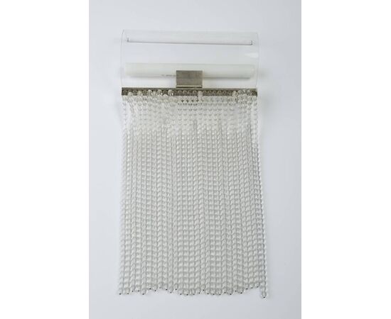 Pair of important wall lamps with glass fringes - O/6166