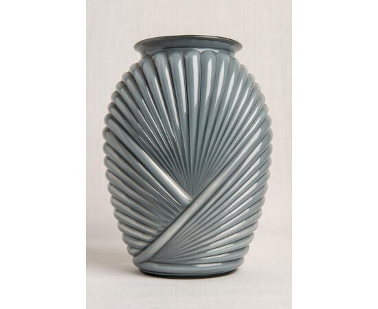 Gray Déco glass vase - O/4794