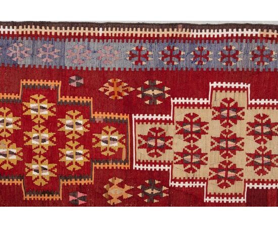 Galleria-passatoia turca ADANA di antica manifattura (n.837)