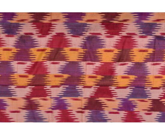 Antique IKAT silk panel from UZBEKISTAN - B/276