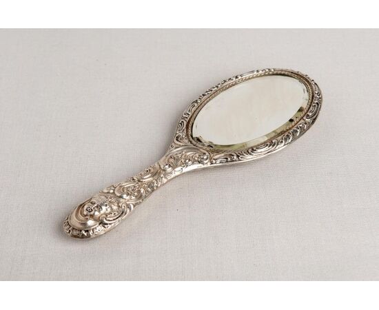 Late 19th-century English silver mirror - A/2115