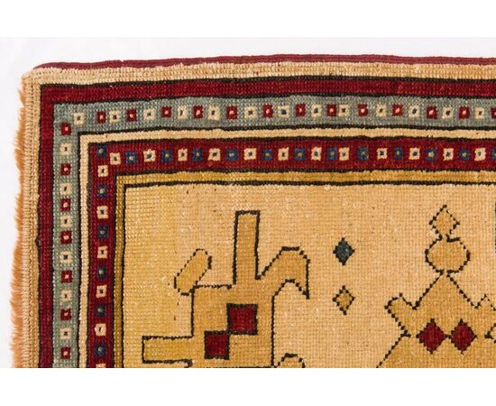 Large old Caucasian HASH-KAZAK rug - No. 651