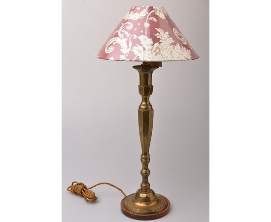 Pair of American brass lamps - O/6187