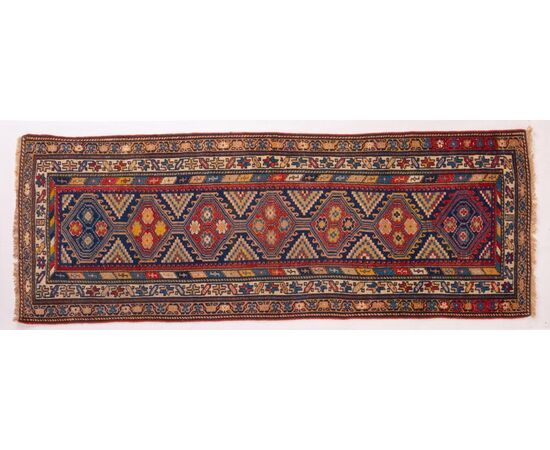 Antique small Caucasian runner SHIRVAN - n.459