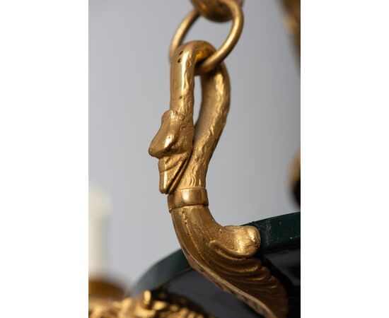 Empire period bronze chandelier - ref. O/4374