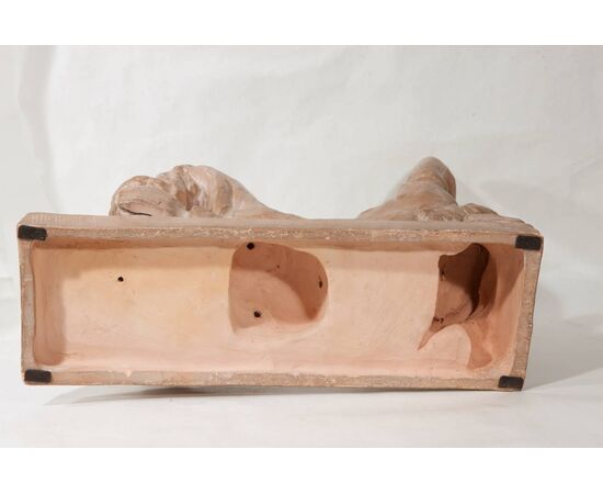 "Riposo in montagna" scultura in terracotta - O/7966