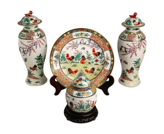 Set di 4 pezzi porcellana Cina - O/8303