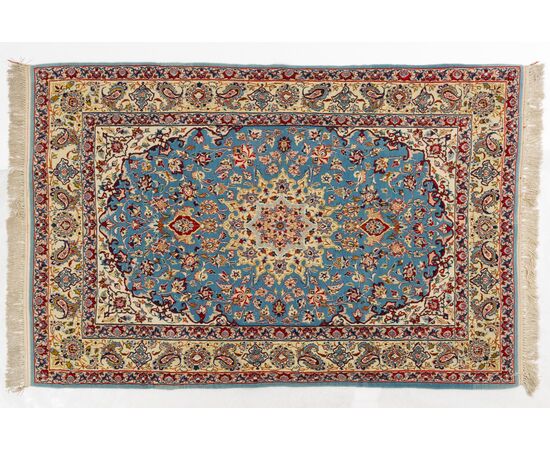 ISFAHAN Persian rug with silk warp - n.186