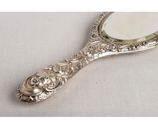 Late 19th-century English silver mirror - A/2115