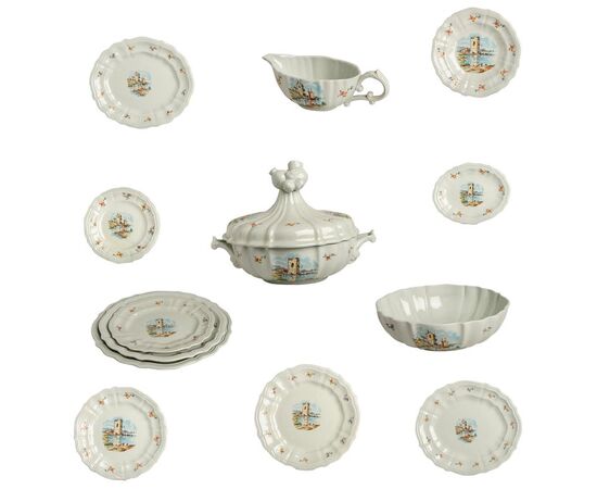 Antique LAVENO dinner service - O/1558