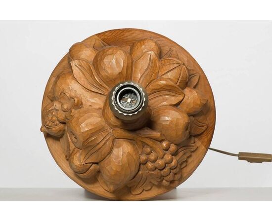 Tuscan wooden table lamp - O/3093