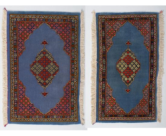 Pair of Persian KUM or GHUM rugs - nos. 485 and 486