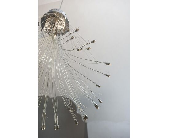 Modern stainless steel wire chandelier - O/7256.