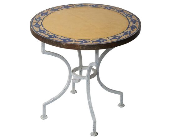 Iron table with ceramic top - O/2962