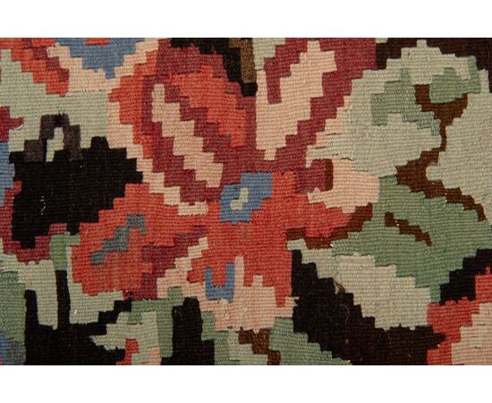 Caucasian Kilim GAREBAGH with floral design - n. 502 -