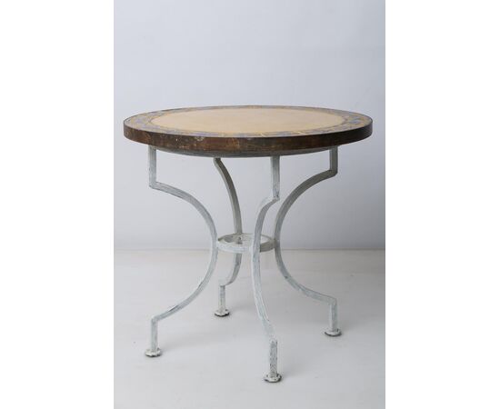 Iron table with ceramic top - O/2962