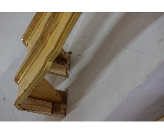 Pair of antique gilded wooden curtain rods - M/1920