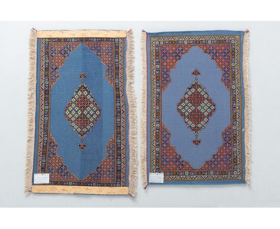 Pair of Persian KUM or GHUM rugs - nos. 485 and 486