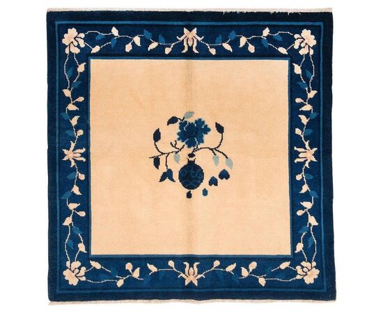 Piccolo tappeto cinese NING-XIA quadrato - n.923 -