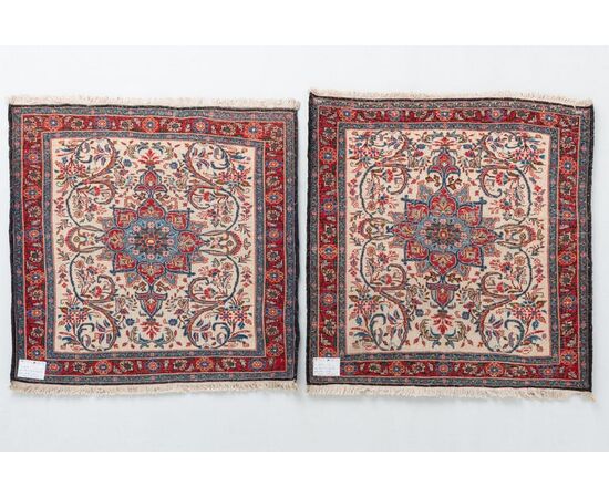 Pair of Persian BIDJAR bedside rugs - nr. 136 and 137.