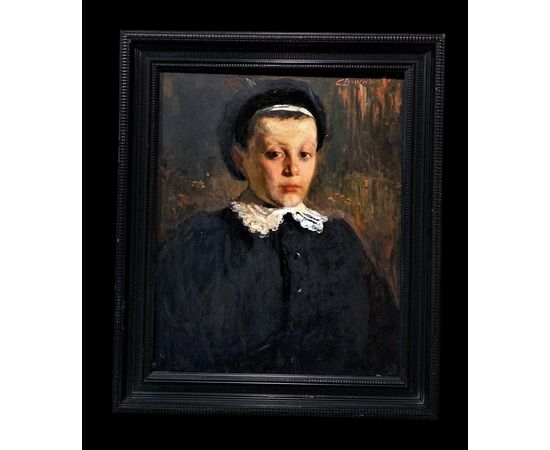 French school (about 1920) - Portrait of a young girl     