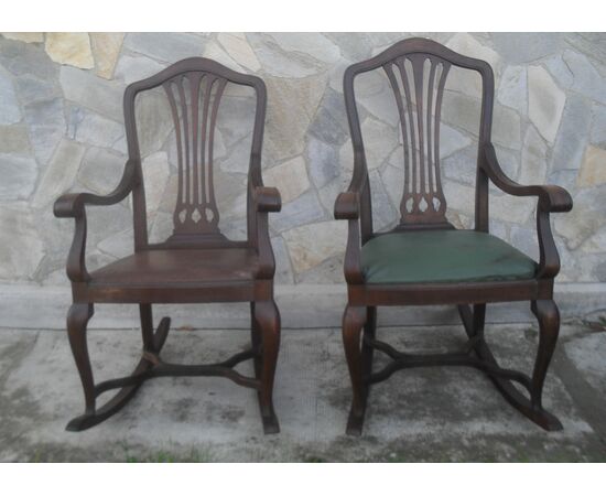 pair of rocking armchairs     