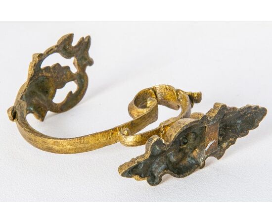 Reggitenda singolo in bronzo - O/6772-4